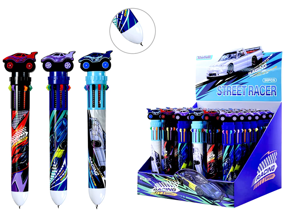 Ballpoint Pen - Racing, colored, assorted