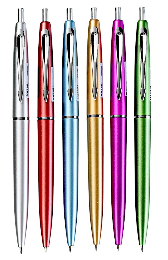 Ручка шариковая - Erstan, синяя, в ассортименте