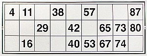 Brettspiel - Lotto