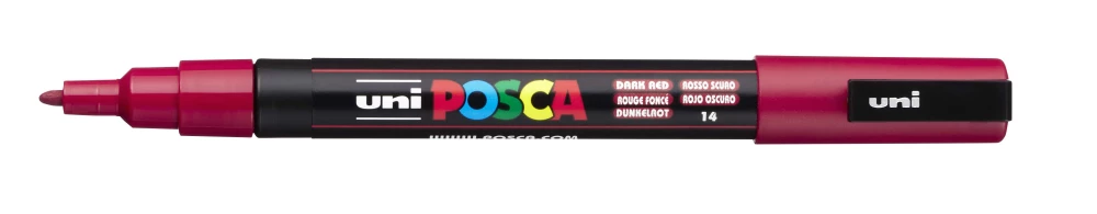 Маркер акриловый Uni Posca  PC-3M 14, темно-красный
