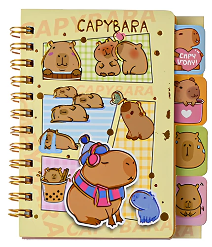 Notebook - Capybara, 68 sheets, assortment