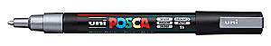 Uni Posca PC-3M 26 Acrylic Marker, Silver