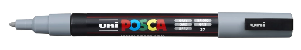Acrylic Marker Uni Posca PC-3M 37, gray