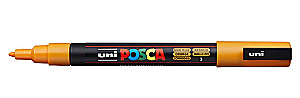 Маркер акриловый Uni Posca PC-3M 03, оранжево-желтый