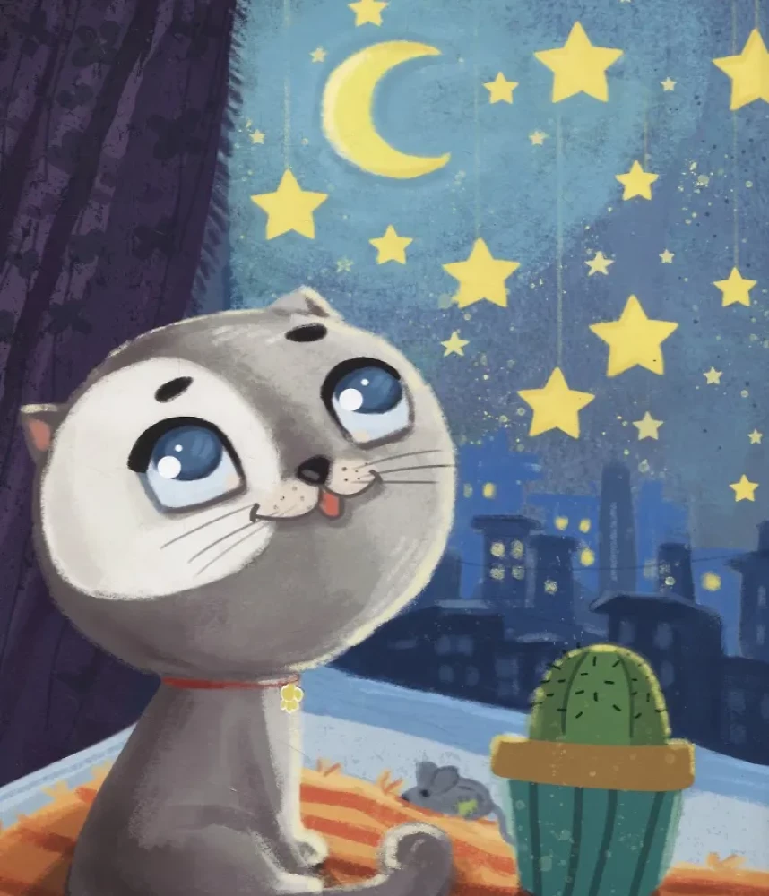 Kitten Fluffy and his Big Secret /Kot Puch i jego wielka tajemnica