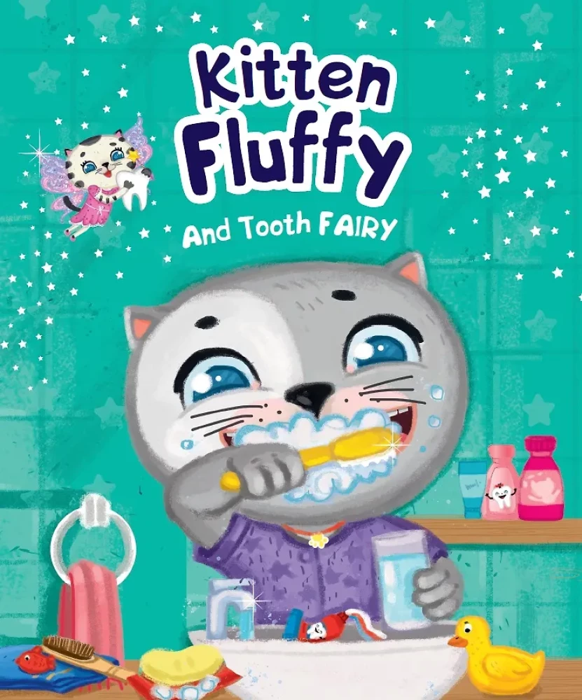 Kitten Fluffy and Tooth fairy /Kociak Puch i Wróżka Zębowa