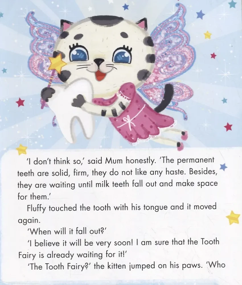 Kitten Fluffy and Tooth fairy /Kociak Puch i Wróżka Zębowa