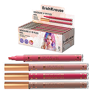 Highlighter - Visioline V-19 Flex Idol, with flexible tip, ink color assorted