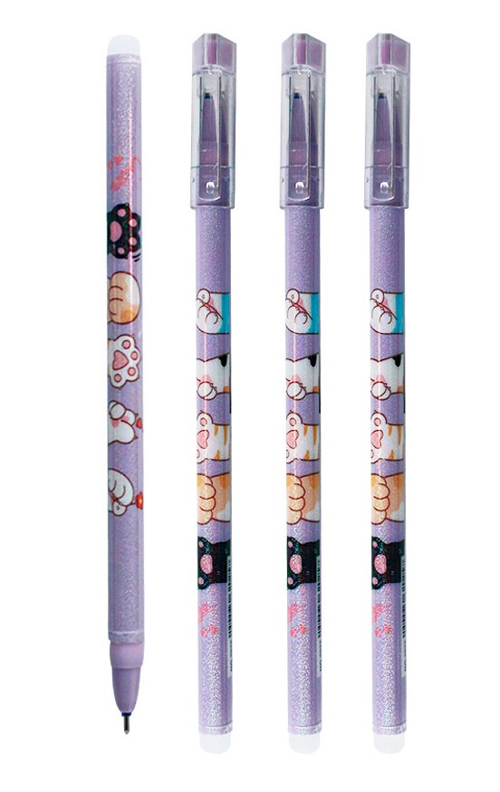 Ручка гелевая - Cat paw, cиняя