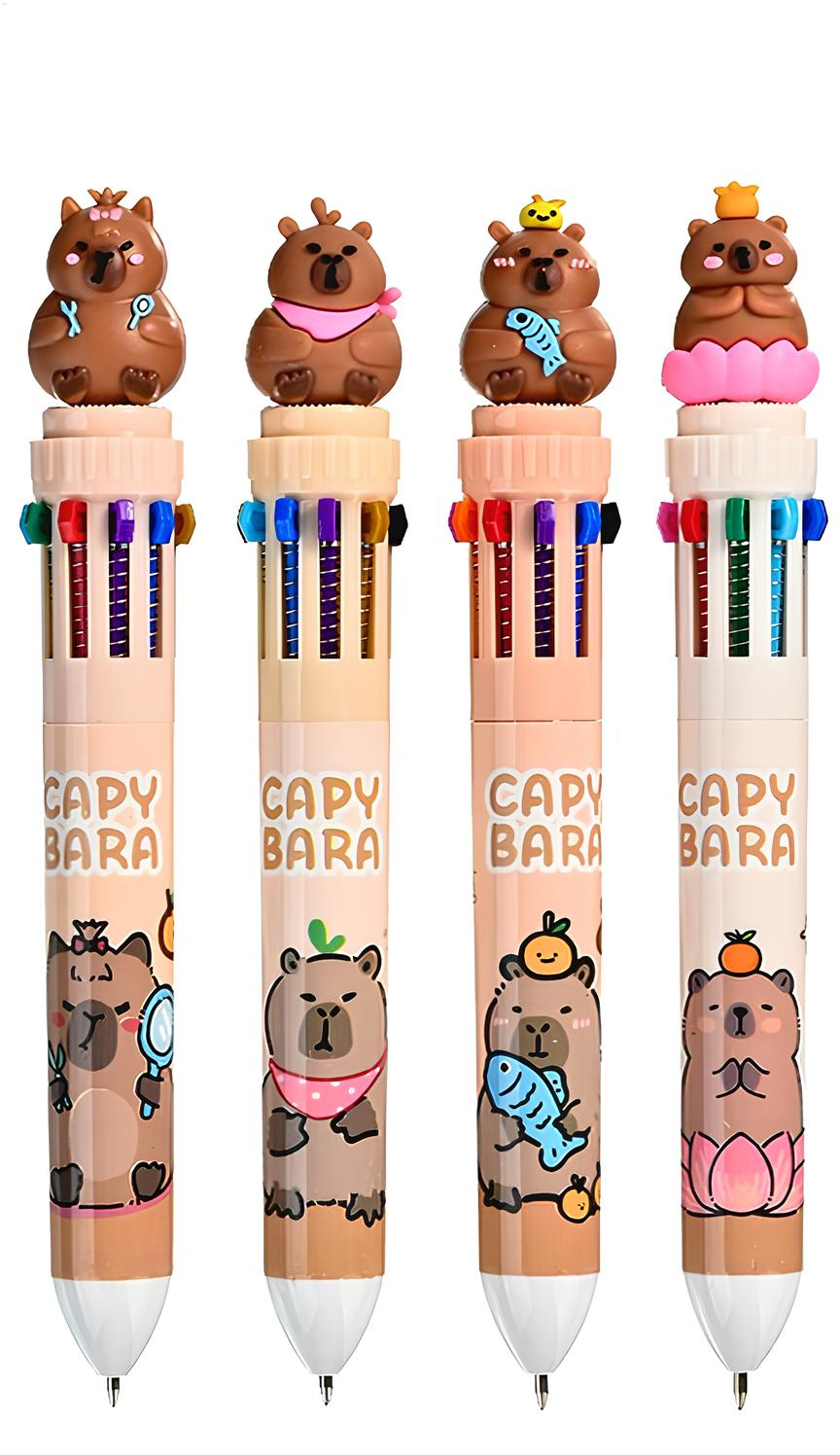 Ручка шариковая - Капибара, цветная. в ассортименте