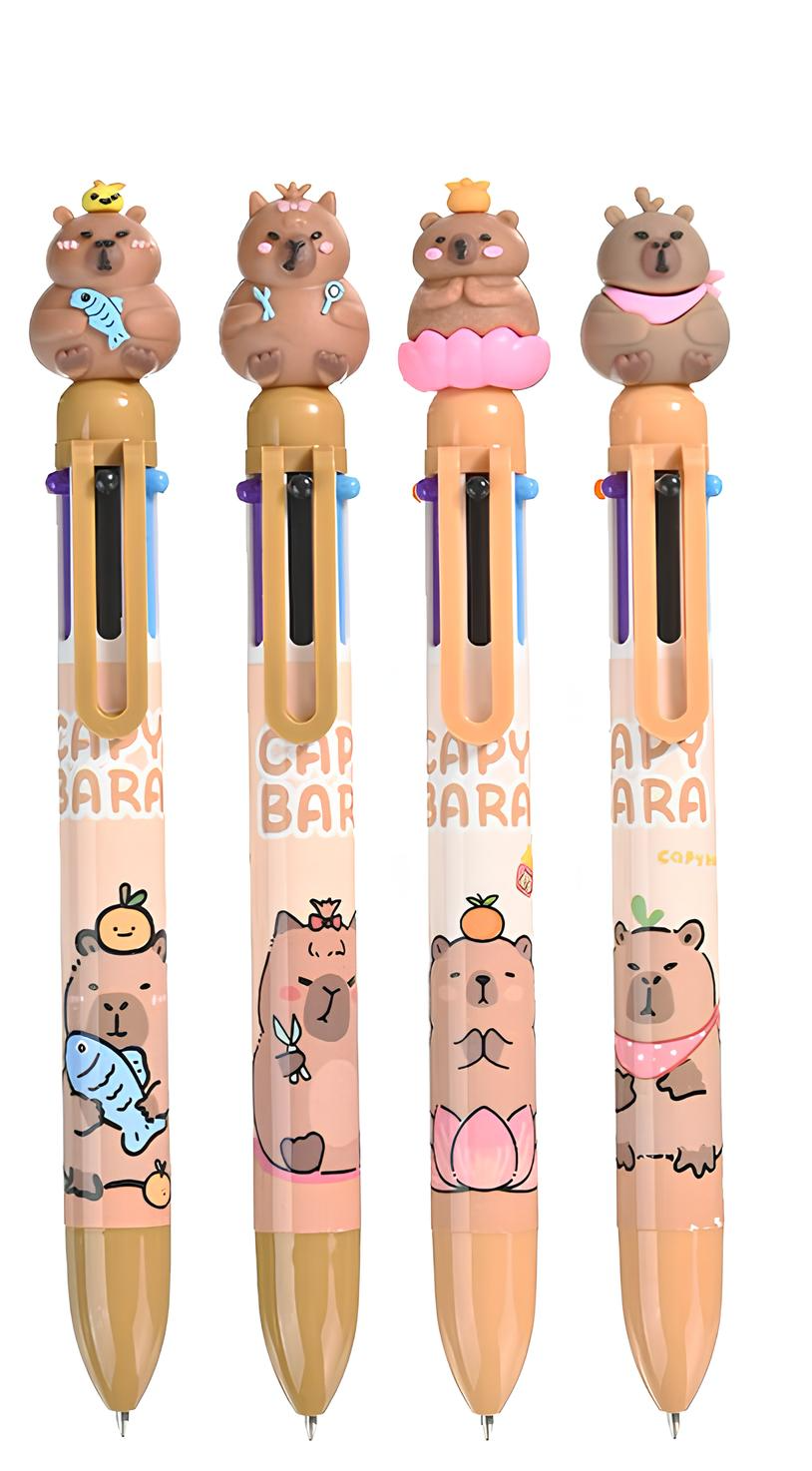 Ручка шариковая - Капибара, цветная, в ассортименте
