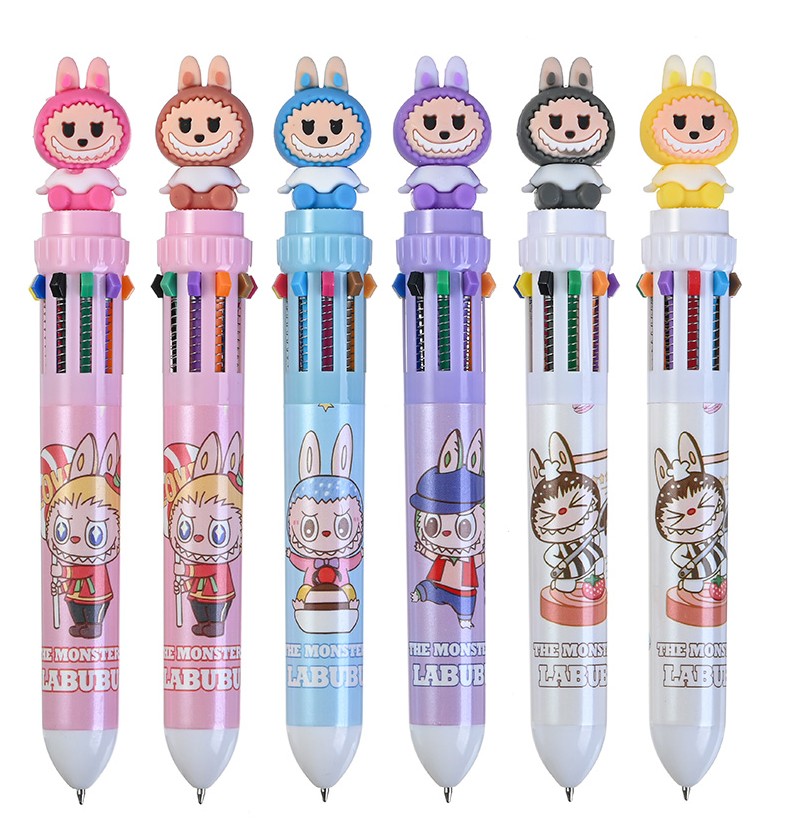 Ручка шариковая - Зубастик, цветная, в ассортименте