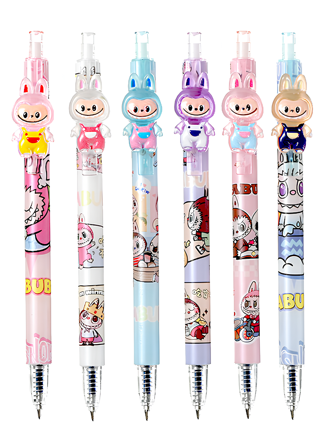 Ручка гелевая - Зубастик, синяя, в ассортименте