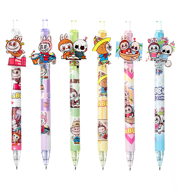 Ручка гелевая - Зубастик, синяя, в ассортименте