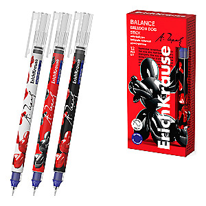 Pióro kulkowe ErichKrause Balance Stick Balloon Dog 0.5, kolor atramentu niebieski, w asortymencie