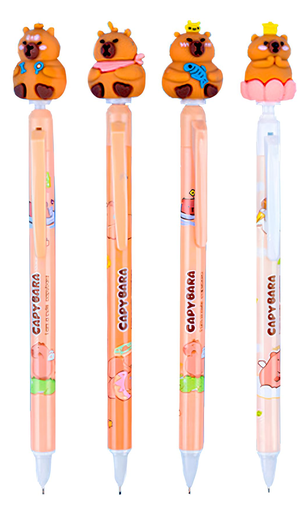 Ручка гелевая - Капибара, синяя, в ассортименте