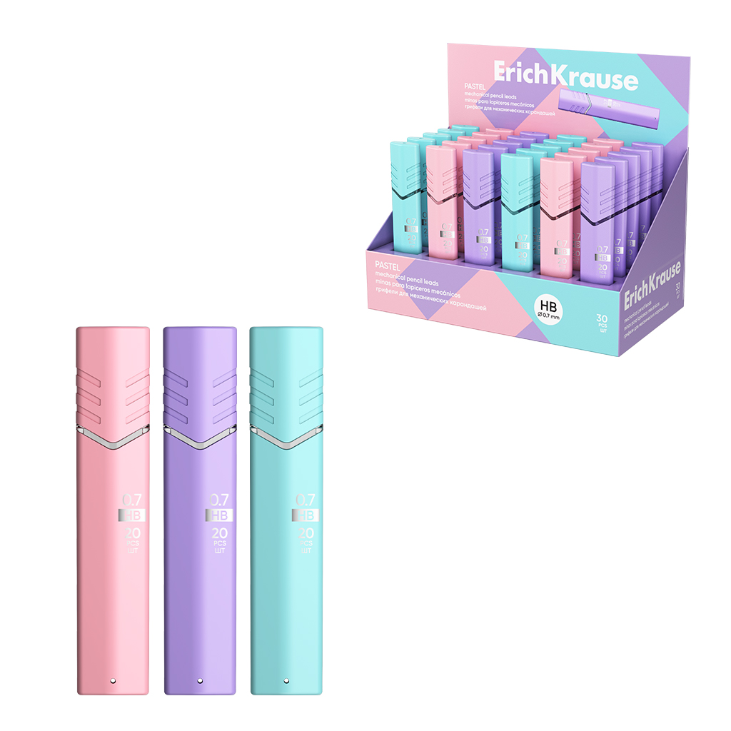 Griķi - Pastel mehāniskajiem zīmuļiem 0.7 mm, HB, dažādībā