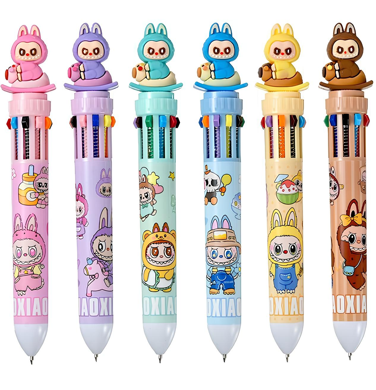 Ручка шариковая - Зубастик, цветная, в ассортименте