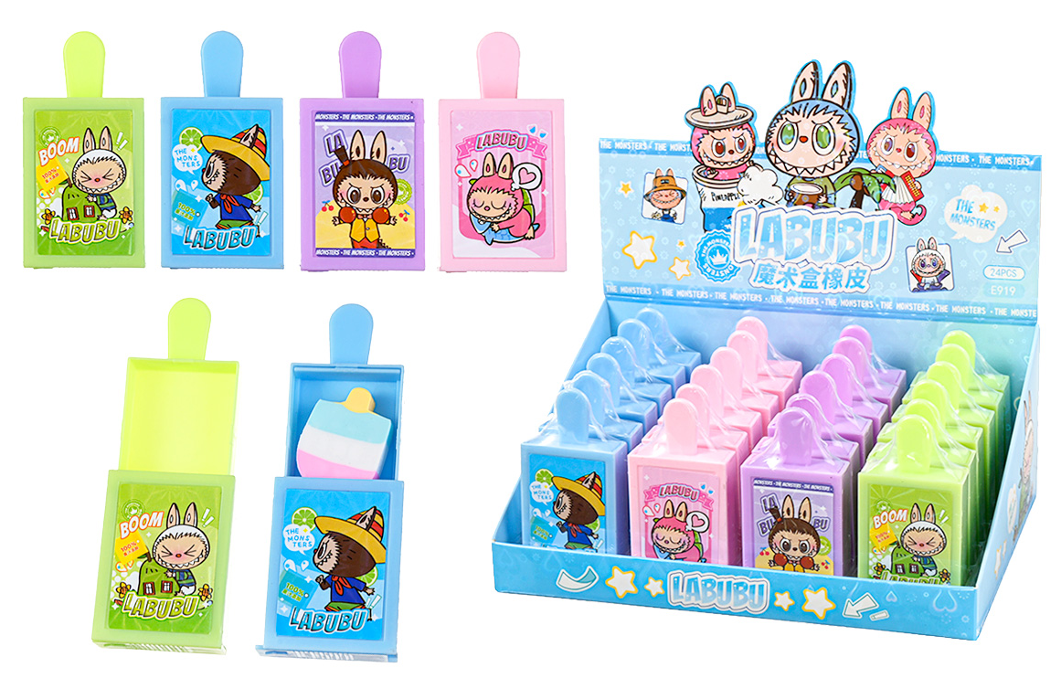 Ластик фигурный - Зубастик, в ассортименте