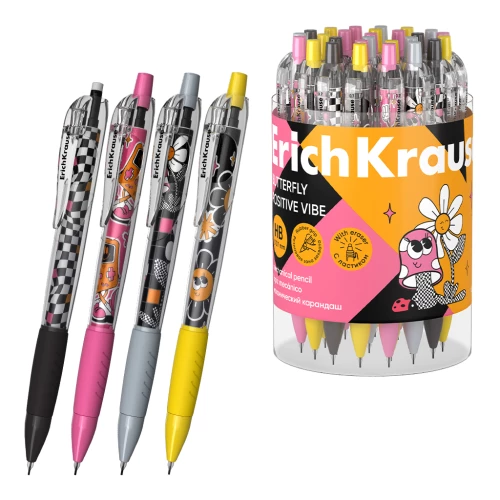 Mechanical Pencil - Butterfly Positive Vibe, assorted