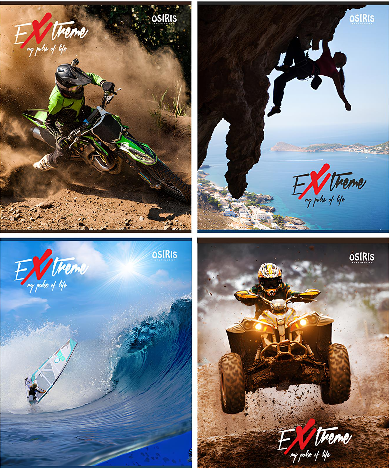 Notatnik - Extreme, A5, 48 kartek, kratka, w asortymencie