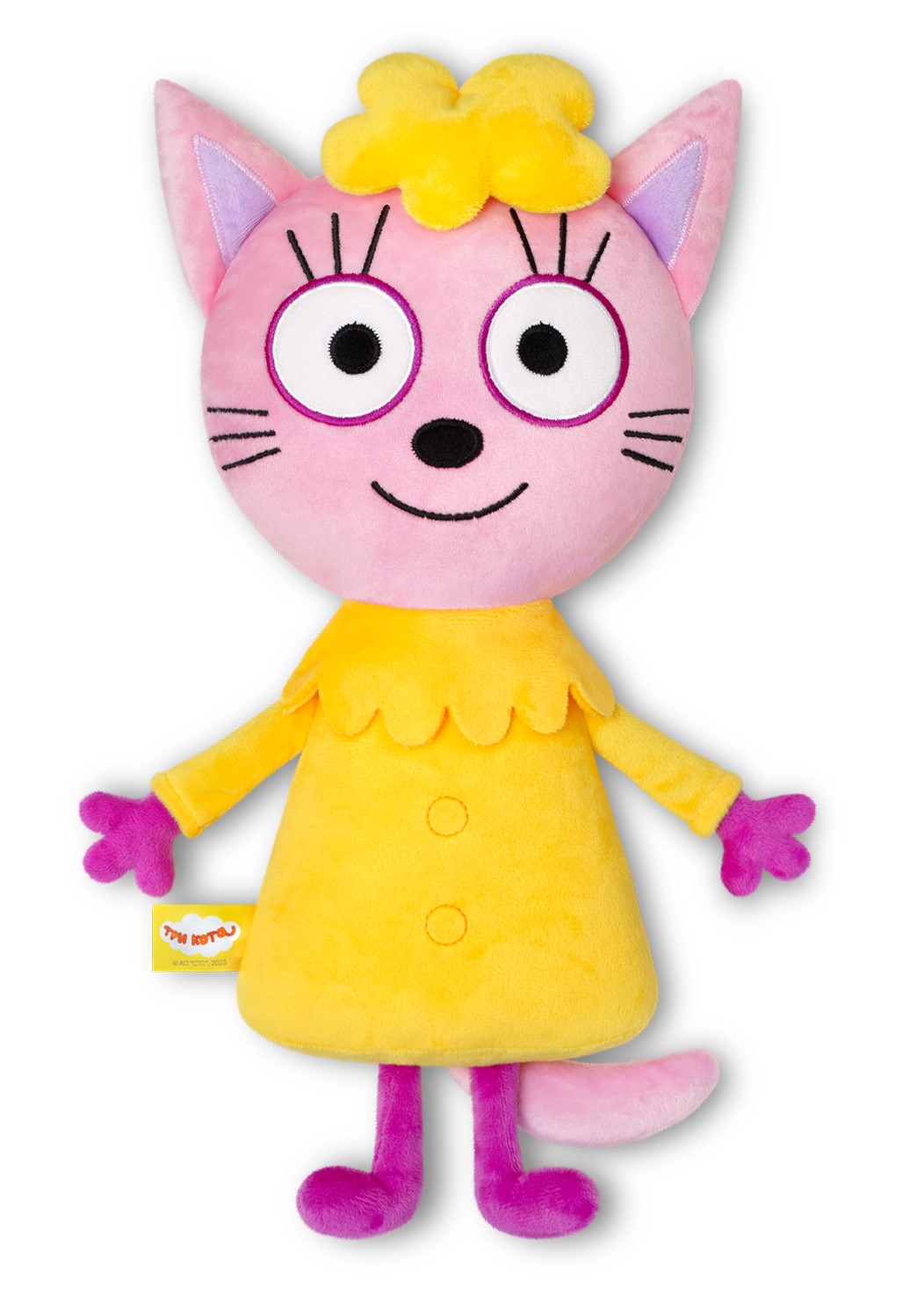 Spilvens rotaļlieta Lapiņa. Trīs kaķi