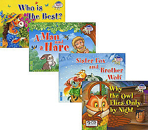 Why the Owl Flies Only by Night, Sister Fox and Brother Wolf, A Man and a Hare, Who is the Best? (set of 4 books)