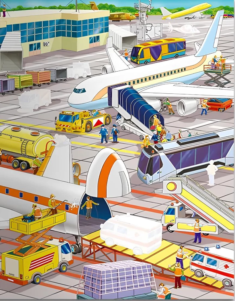 Wimmelbuch. Transport. Sticker Book