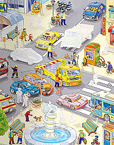 Wimmelbook. In the City. Sticker Book