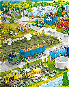 Wimmelbuch. On the Farm. Sticker Book.