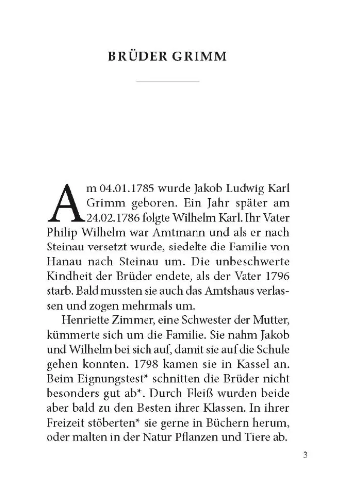 Das Tapfere Schneiderlein und Andere Marchen