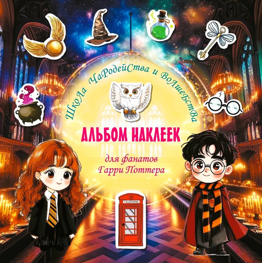 Kümmitsuse ja nõiduse kool. Harry Potteri fännide kleebiste album