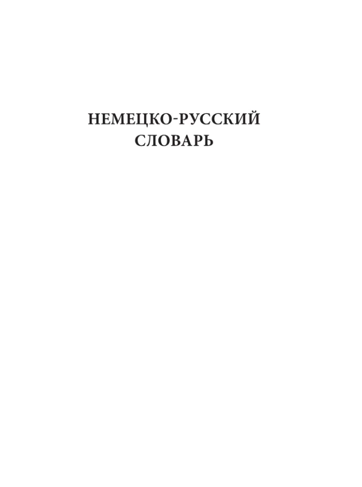 Large German-Russian Russian-German Dictionary