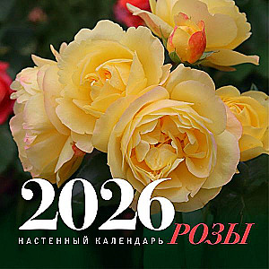 Róże. Kalendarz ścienny na 2026 rok