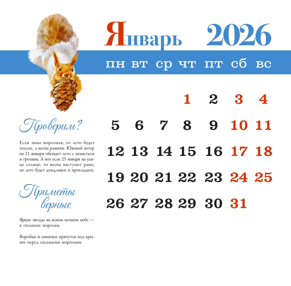 Lehrreicher Kalender. Waldpfade. 2026