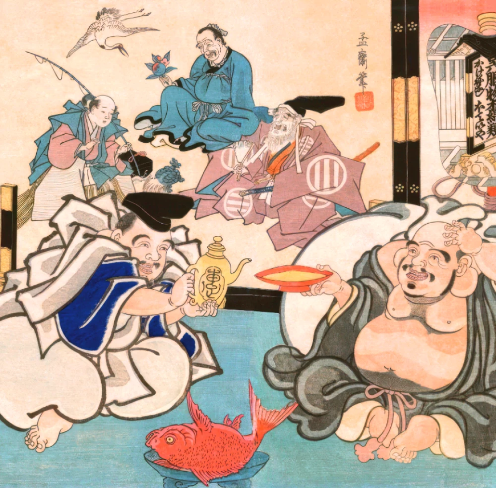 Japanese Myths. Wall Calendar for 2026