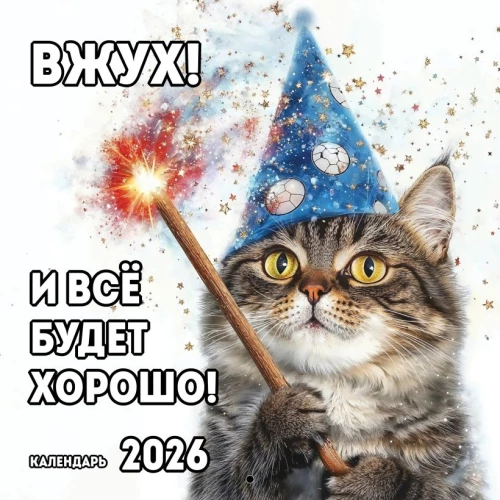 Vžuh! Un viss būs labi! Sienas kalendārs 2026. gadam