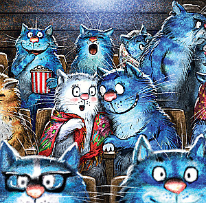 Wall calendar for 2026 - Blue Cats. Together Forever