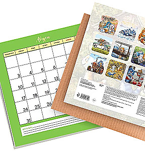Wall Calendar for 2026 - Blue Cats. Where there's fish, there's a cat