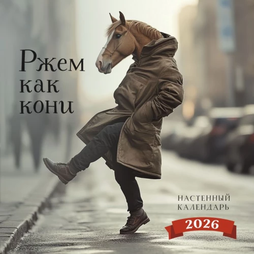 Kisiu kaip arklių. Sieninis kalendorius 2026 metams