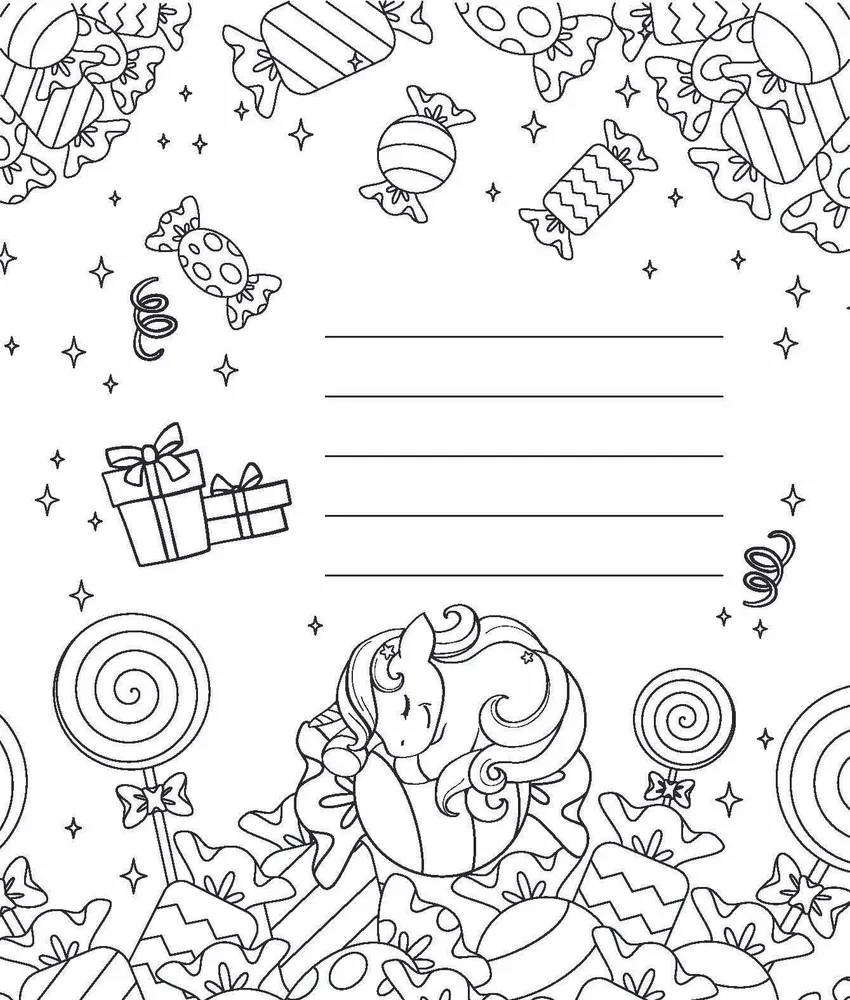 Kreativalbum mit Aufklebern. Geschenk von Hand gemacht. Wunderschöne Einhörner
