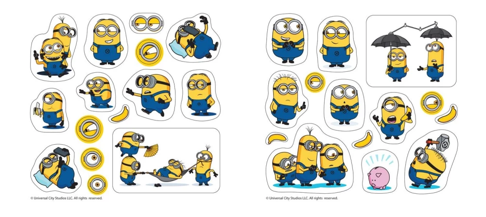 Mal- und Stickerbuch. Minions. Freunde für immer