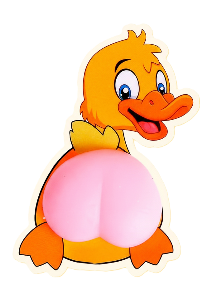 Antistresinė lipdukas - Uodega. Ančiukas