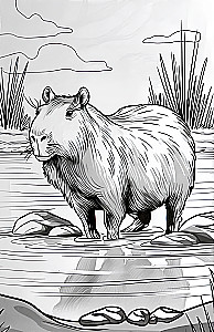 3D Ausmalbuch. Wilde Tiere