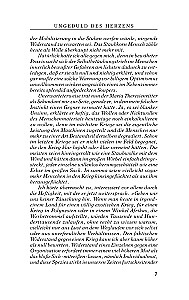 Ungeduld des Herzens