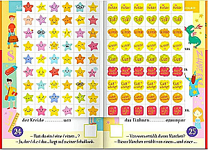 Тетрадь-тренажёр для активного запоминания. 500 немецких слов с наклейками. Уровень 1