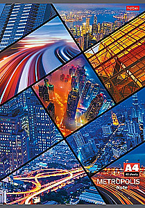 Zeszyt - Metropolis, A4, 48 kartek, w kratkę, w asortymencie