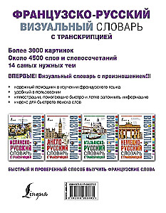 French-Russian Visual Dictionary with Transcription