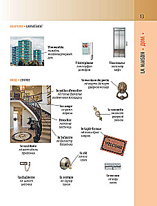 French-Russian Visual Dictionary with Transcription