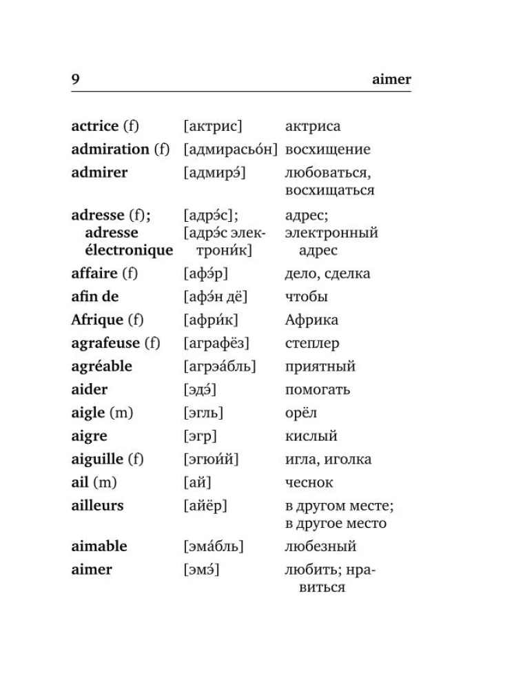 French-Russian Russian-French Dictionary with Pronunciation